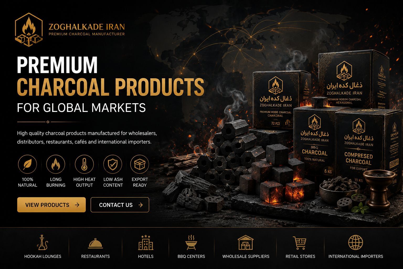 Premium Charcoal Products for Global Markets