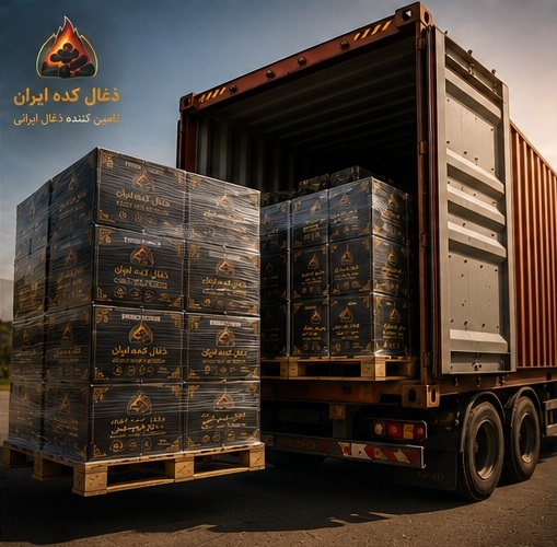 صادرات ذغال قرصی ایرانی